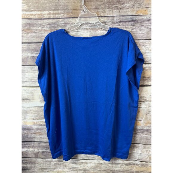 Fashion Formulas 3 Piece Outfit Jacket Shirt Skirt Set 2X Blue Purple Gold Studs - Picture 8 of 10